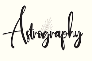 Astrography Script Font