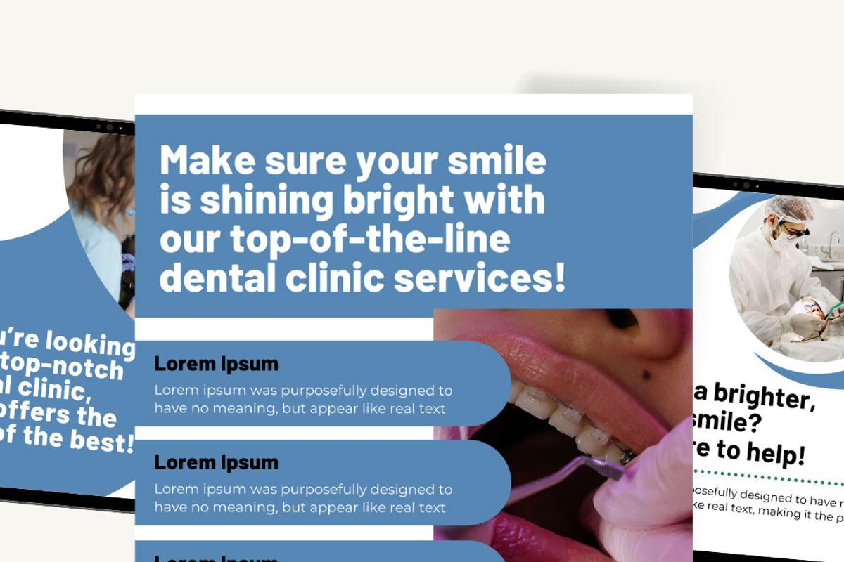 DENTAL SOCIAL MEDIA TEMPLATE, a Social Media Template by Local Marketing Templates (Photo 2 of 9)