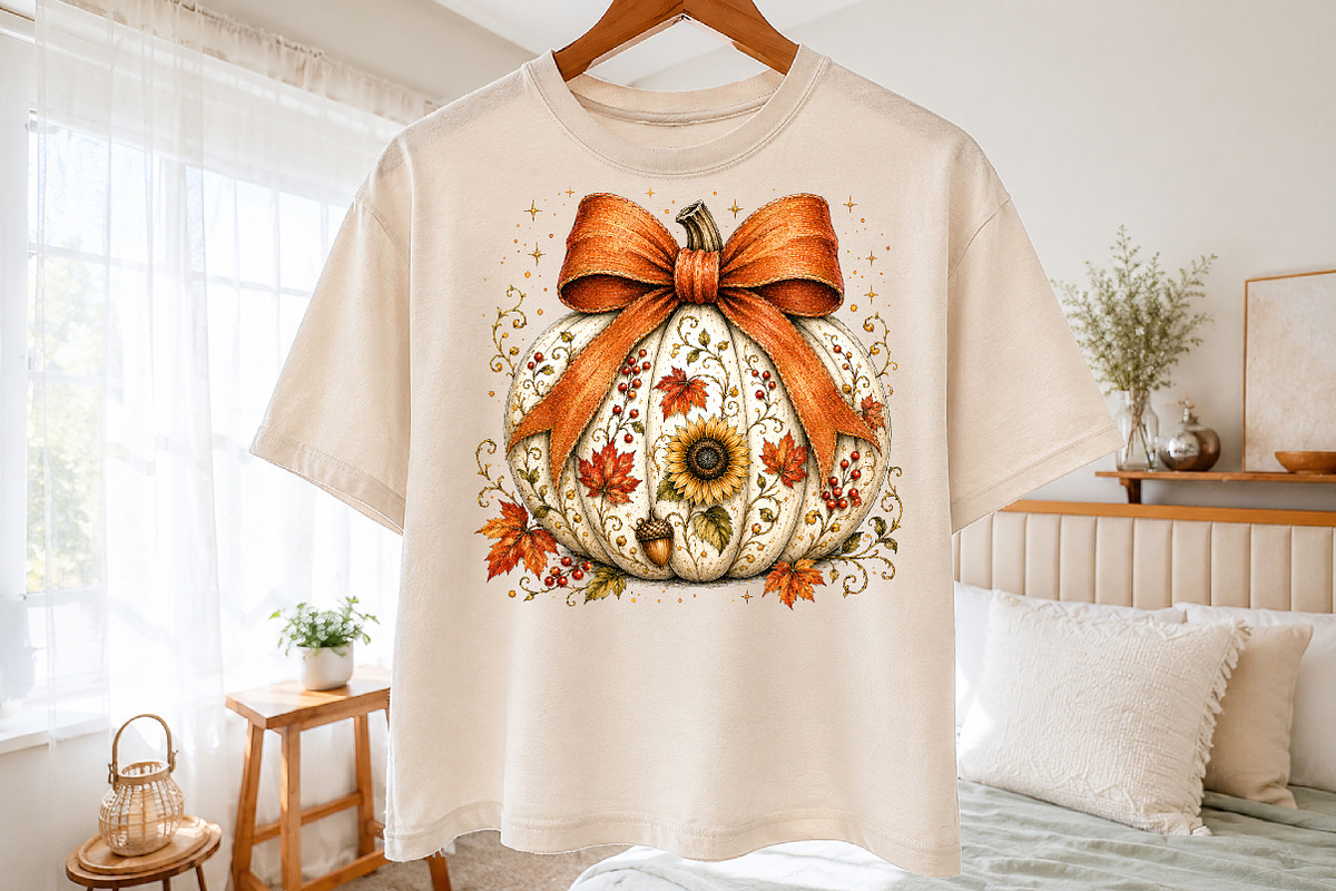 Fall Coquette Pumpkin Png, a Seasonal Illustration by Libby Wishes (Photo 2 of 3)