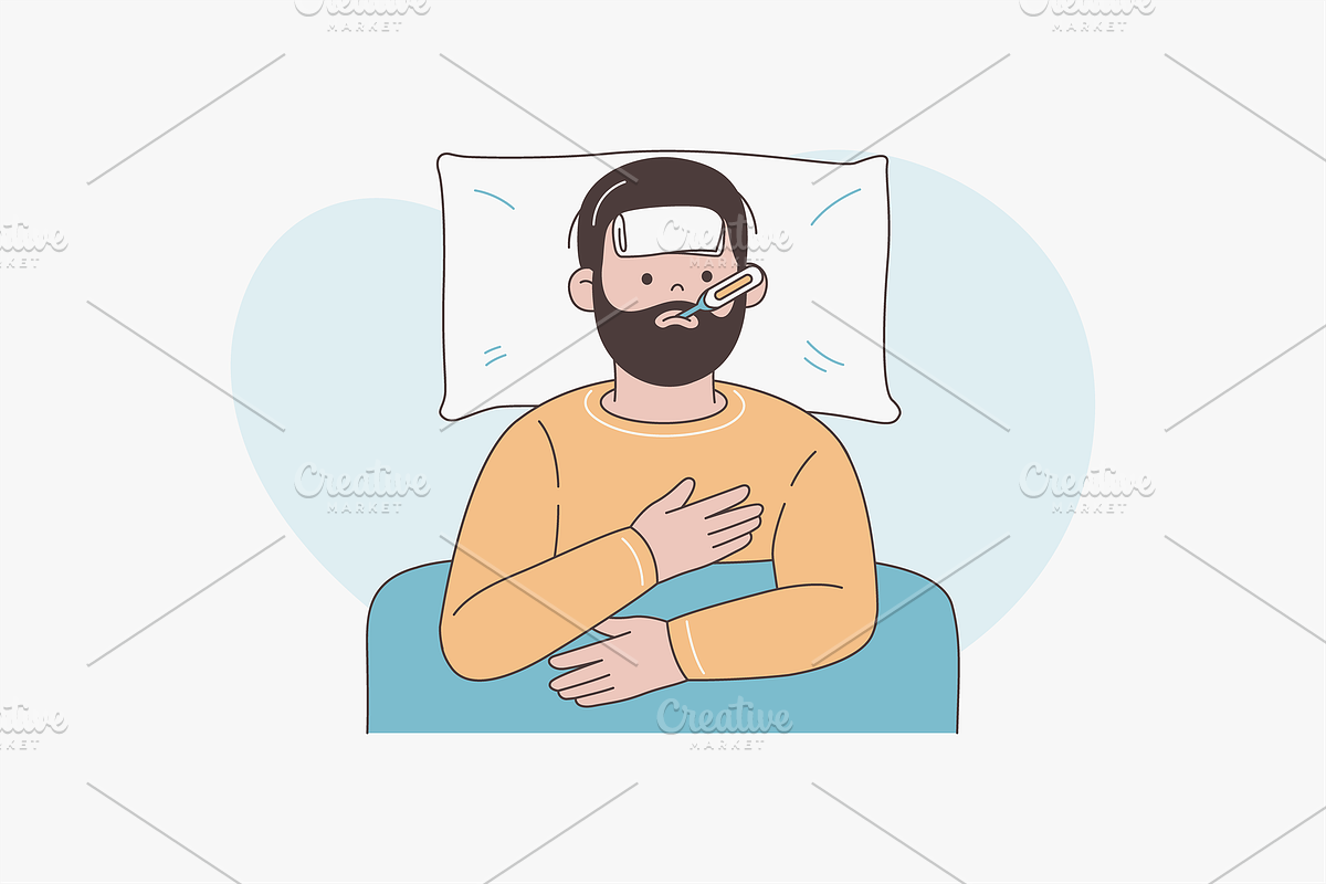 Unwell Patients Illustration, an Object Graphic by Jump Studio (Photo 4 of 12)