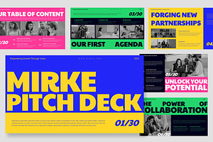 Mirke : Vibrant Color Powerpoint, a Presentation Template by Punkl Camp