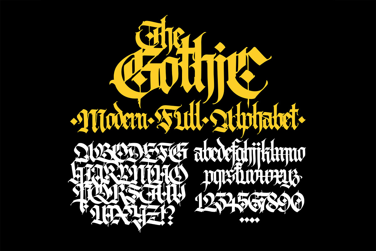 Gothic font 010, a Blackletter Font by GeekClick (Photo 7 of 24)