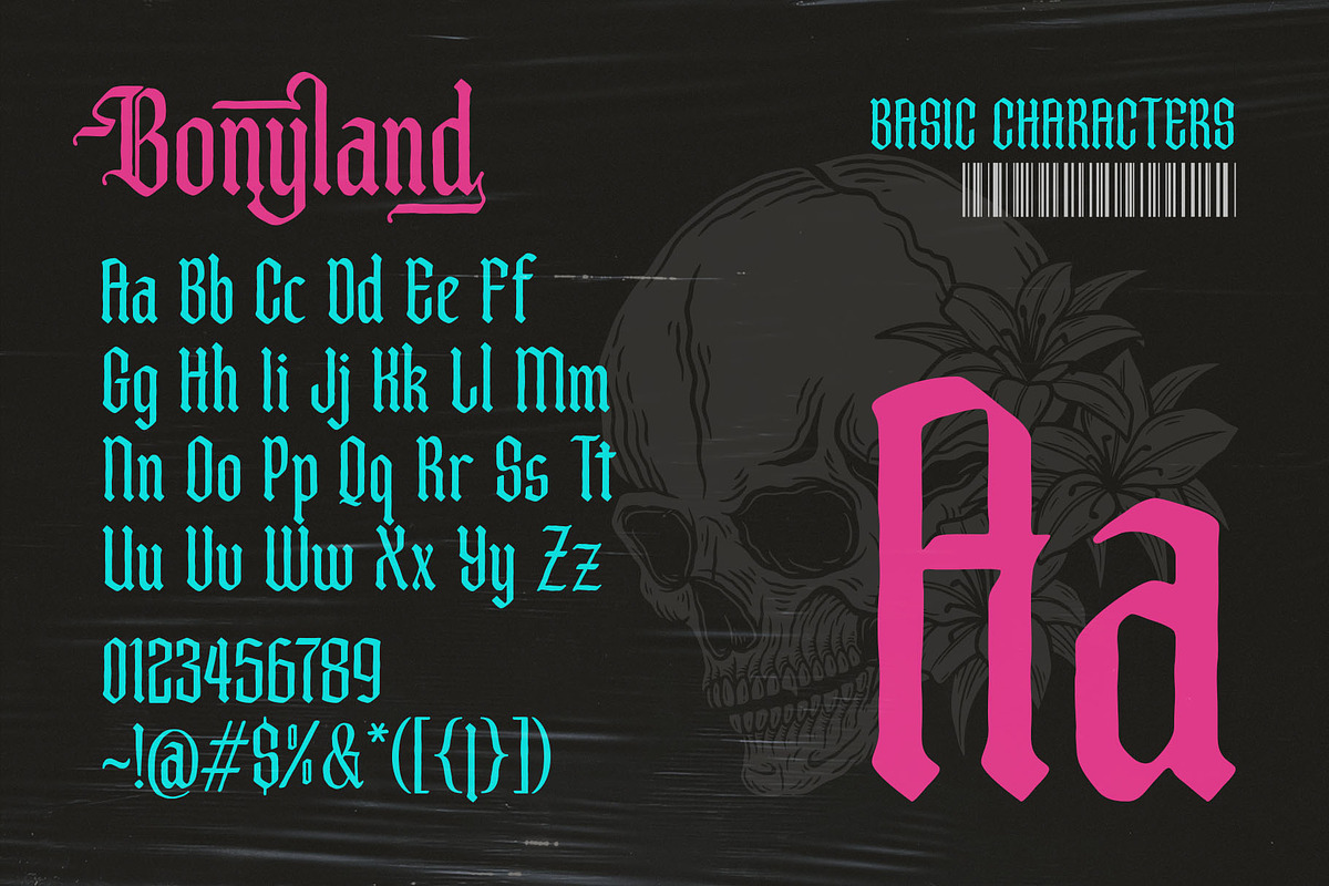 Bonyland Blackletter Font, a Blackletter Font by alit design (Photo 3 of 15)