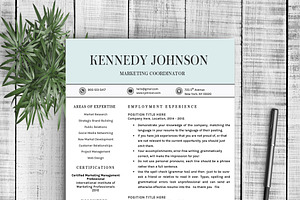 Resume Template Kennedy