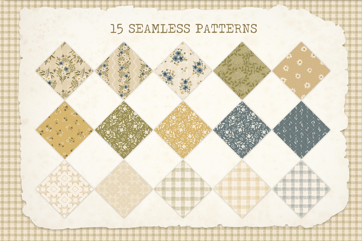Farmstead Meadow Clipart & Patterns, a Pattern Graphic by PATTERNS etc. (Photo 10 of 12)