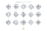 ROSE OF WIND LINE ART, an Object Illustration by Kate Art (Thumbnail 2 of 7)