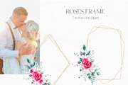 Watercolor Pink Roses Collection, an Illustration by YuliyaArtGarden (Thumbnail 5 of 10)
