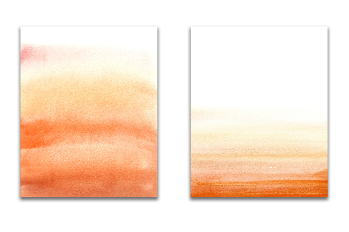 Orange to yellow ombre watercolor, a Texture Graphic by GraphicRain (Photo 3 of 5)