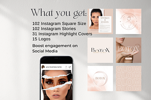 Botox & Esthetician Canva Templates