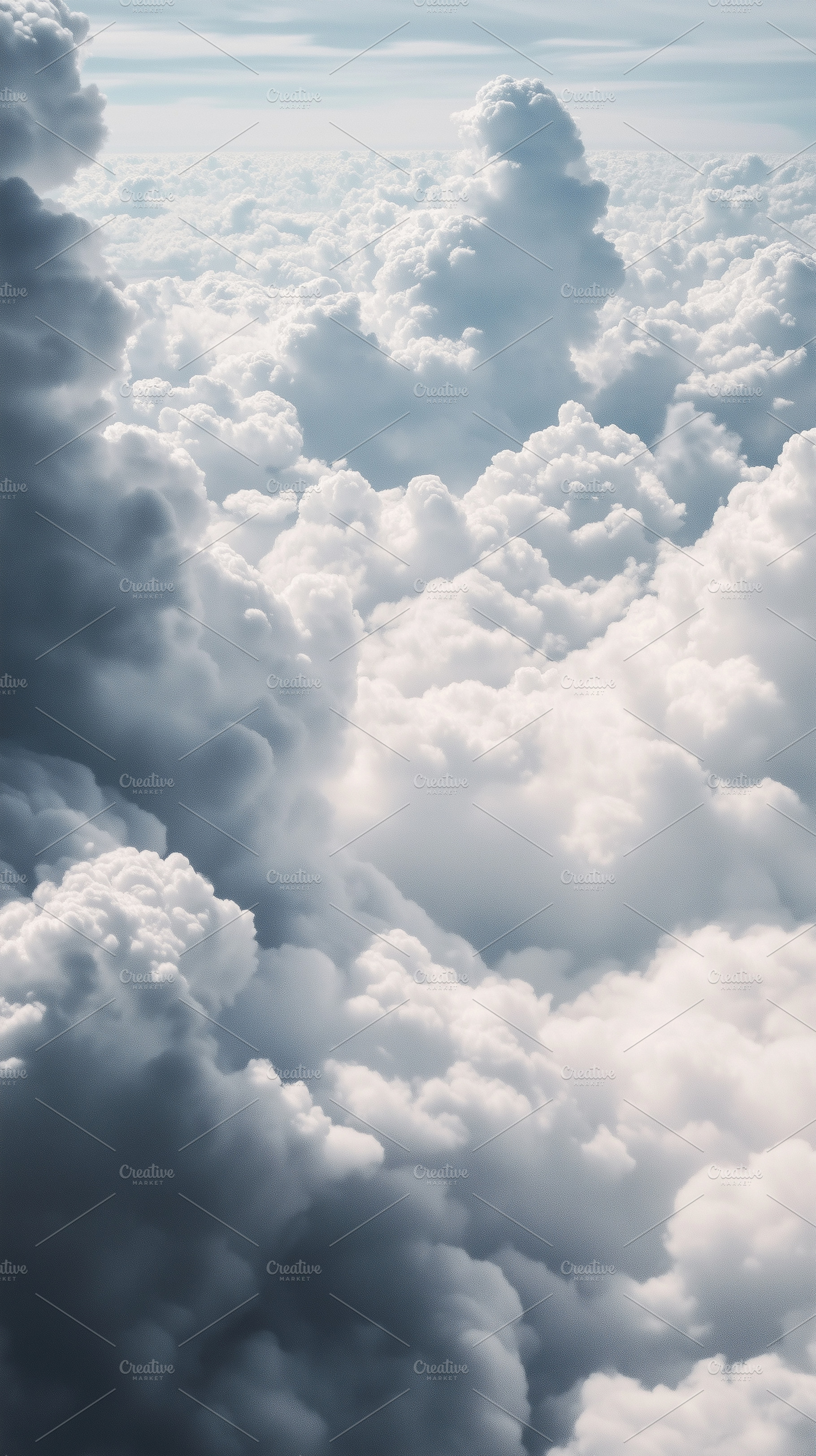 Breathtaking aerial view of clouds, a Nature Photo by MistyDay
