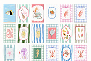 Nursery Wall Art Prints Bundle, a Background Graphic by Artemsky (Thumbnail 18 of 19)