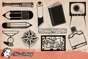 100 Retro Illustrations - Vol.1