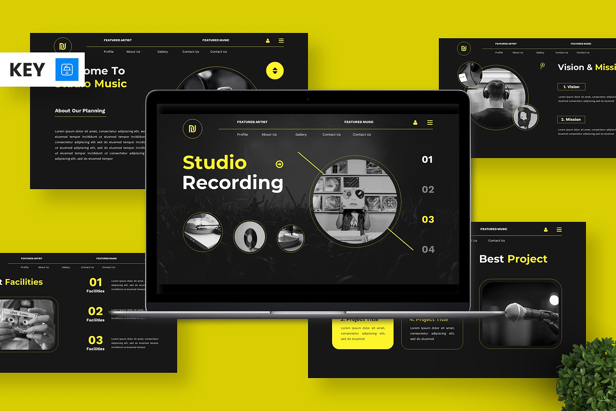 Studio Recording - Music Keynote