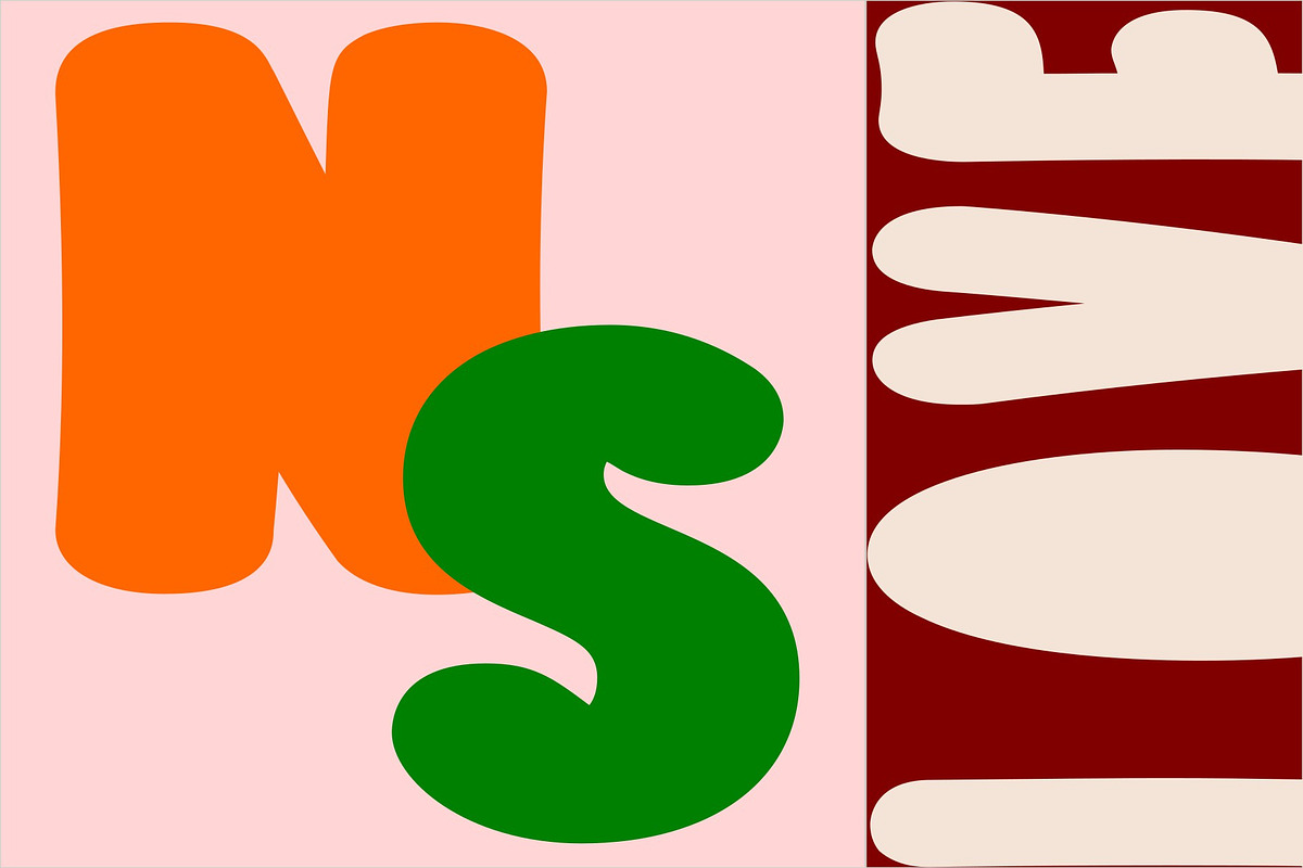 bold display font - rabbitpoop, a Sans Serif Font by nicollr's store (Photo 3 of 4)