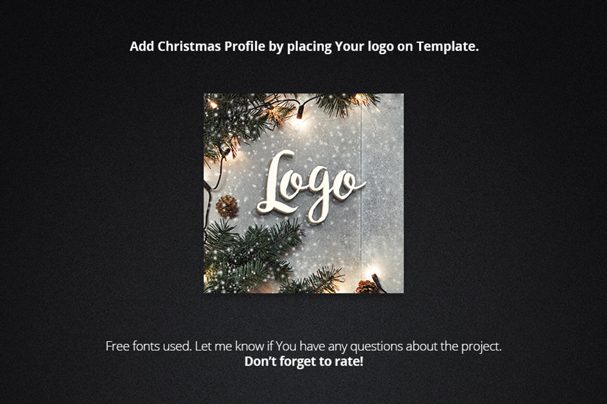 Christmas Facebook Cover + Profile, a Social Media Template by pixart_pm (Photo 4 of 4)