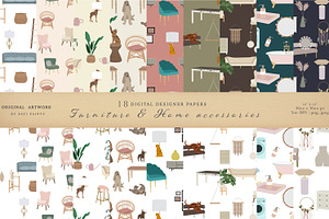 Furniture Home Accessories Clipart