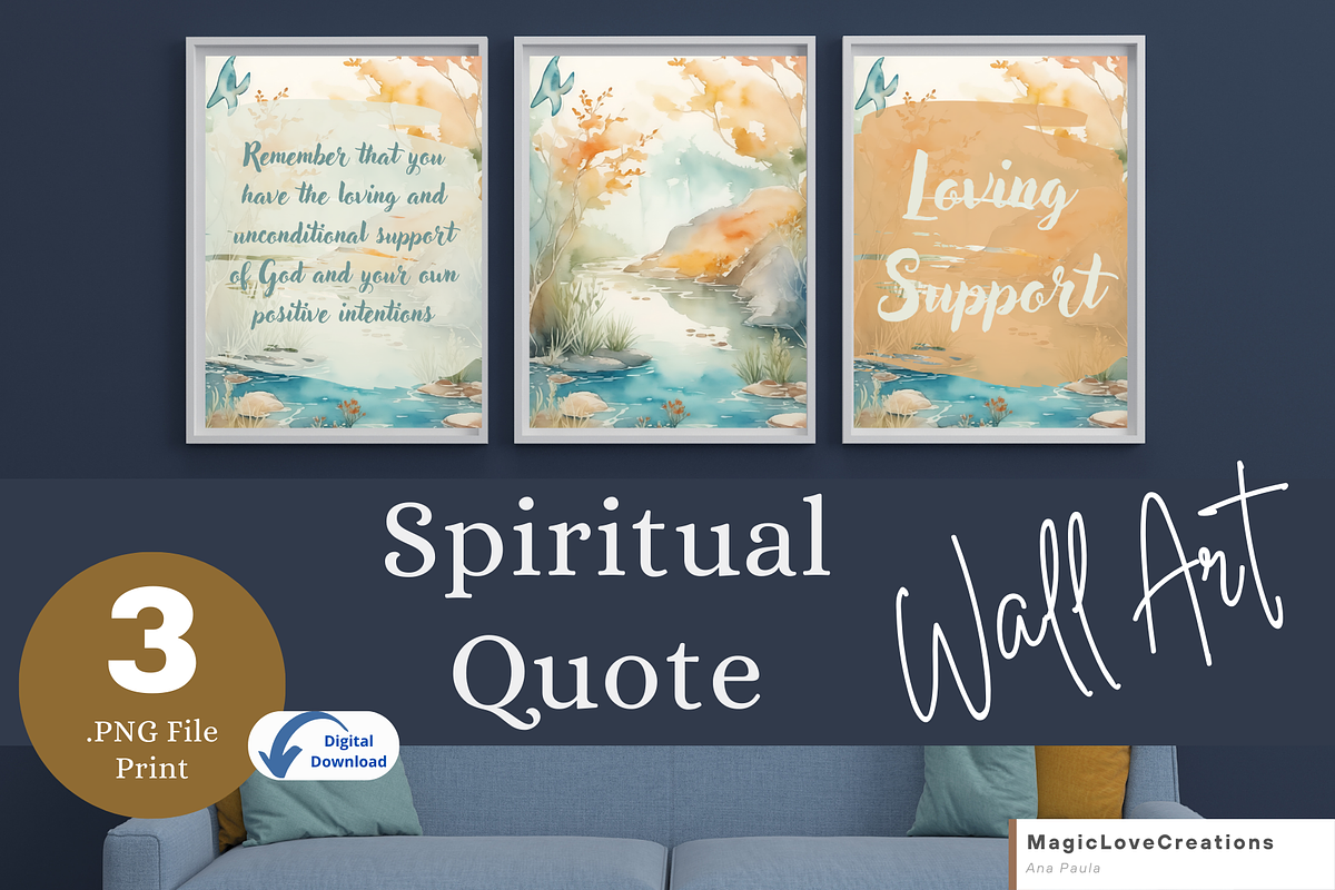 Spiritual Positive Quote Print Wall, a Poster Template by MagicLove Creations (Photo 1 of 10)