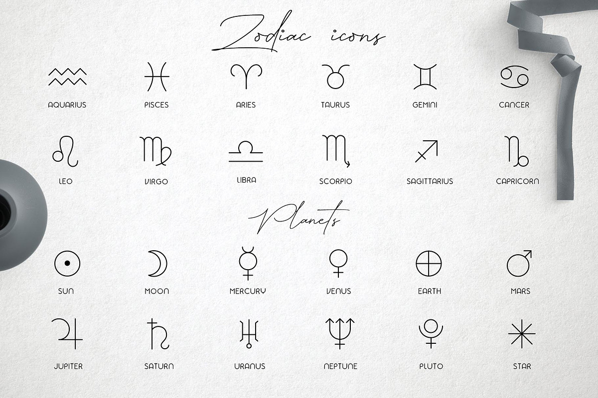 Zodiac Signs and Constellation, an Object Illustration by Alisovna (Photo 6 of 12)