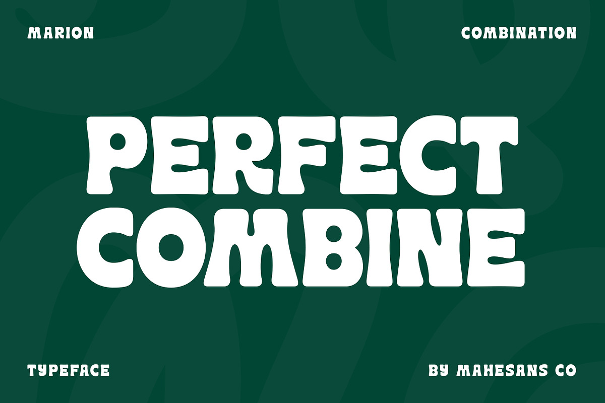 Marion - Display Combination Font, a Sans Serif Font by Mahesans Co (Photo 5 of 11)