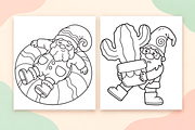 Snug Gnomes Coloring Pages Vol. 2, a Seasonal Illustration by Design Station (Thumbnail 2 of 3)