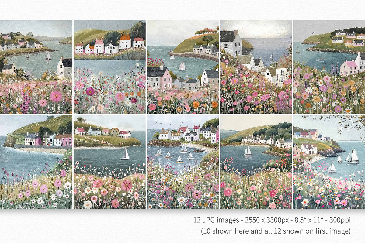 Pink Sailboats, a Decorative Illustration by rileyBgraphics (Photo 2 of 7)