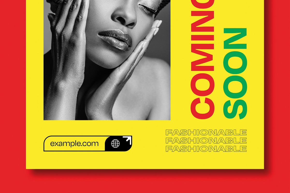 Bold Fashion Social Media Post, a Social Media Template by MightyDesign (Photo 5 of 8)