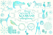 Woodland Christmas Graphics, an Illustration by WeLivedHappilyEverAfter (Thumbnail 7 of 7)