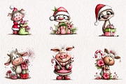 Whimsical Christmas in July Animals, a Seasonal Illustration by CreationArt (Thumbnail 3 of 6)