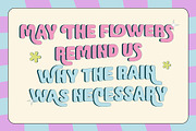 Bliss Bloom Bubbly Cute Typeface, a Sans Serif Font by Casloop Studio (Thumbnail 6 of 9)