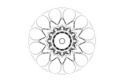 Modern Black and White Mandala Pack, a Decorative Illustration by NJ Himel (Thumbnail 100 of 101)