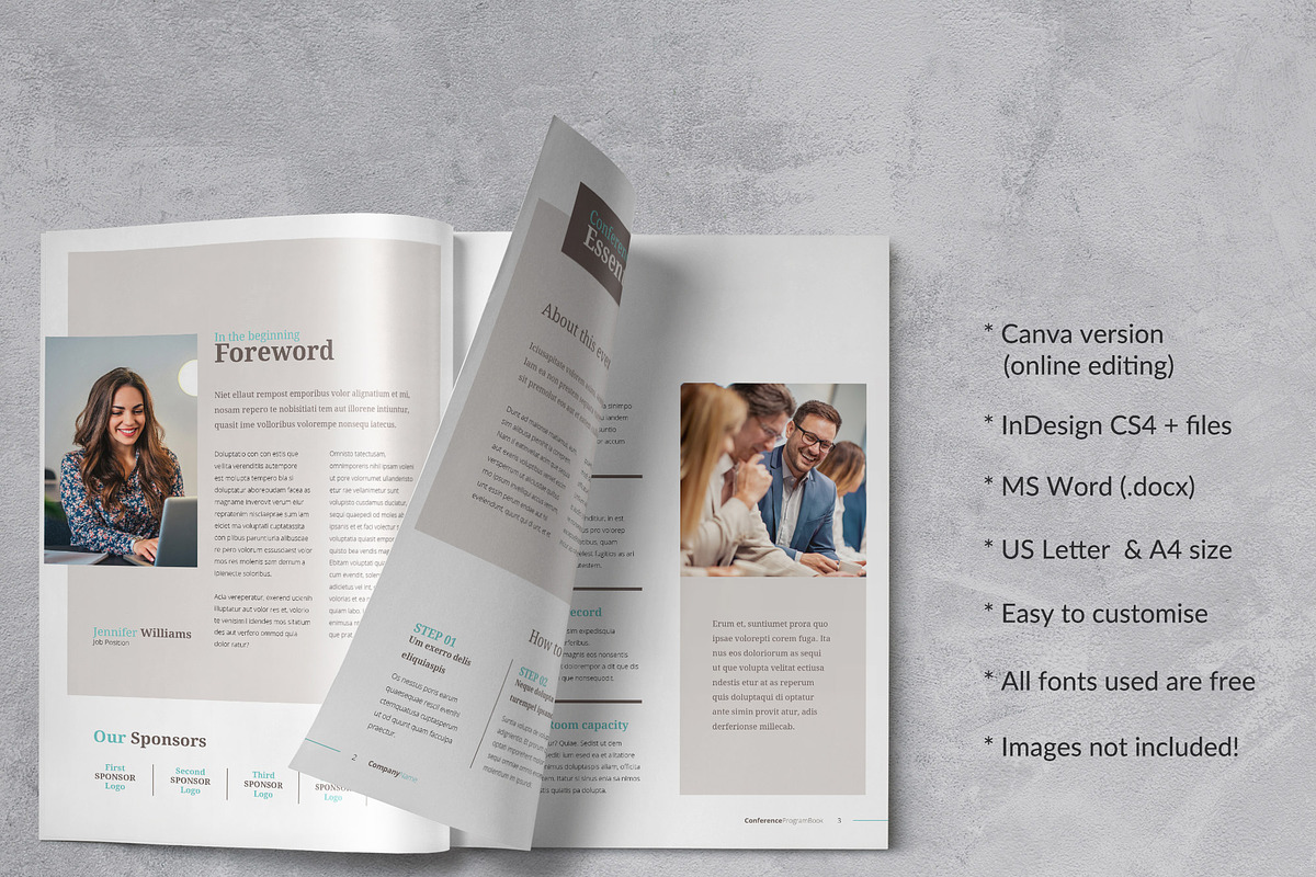 Conference Agenda, a Brochure Template by Sabin (Photo 2 of 7)