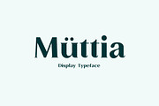 Muttia Display Typeface, a Serif Font by Yukita Creative (Thumbnail 1 of 12)