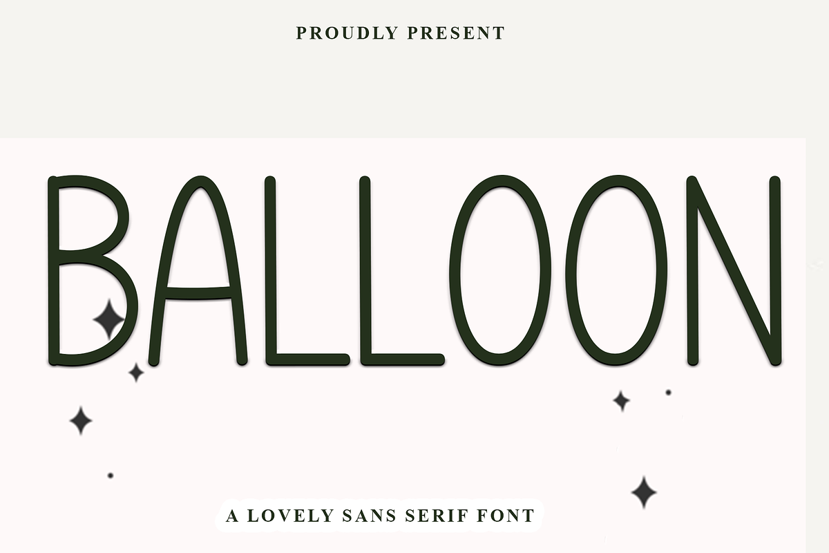 Balloon, a Sans Serif Font by FreshTypeINK (Photo 1 of 7)