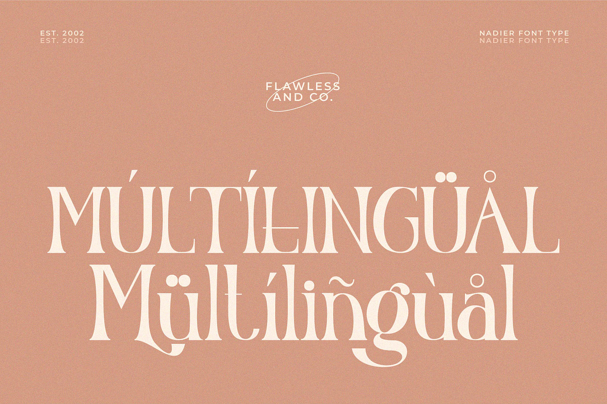 Nadier - Classic Retro Typeface, a Serif Font by Flawless And Co (Photo 7 of 12)