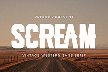 Scream - Vintage Western Sans Serif