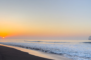 Sunrise Port of San Jose Beach Guatemala, a Nature Photo by THP Creative