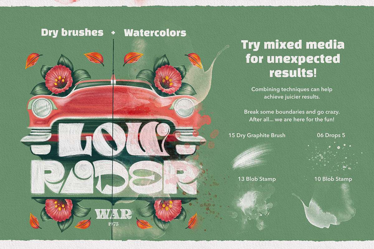 Wet & Dry Procreate Brush Set, a Brush Add-On by Shoutbam (Photo 7 of 15)