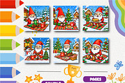 Gnomes Christmas Picnic Coloring, a Seasonal Illustration by Design Zone (Thumbnail 2 of 5)