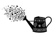 Floral Watering Can Design Bundle, an Illustration by Gaye Art (Thumbnail 8 of 31)