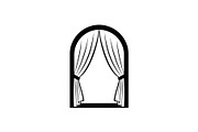 Window Curtain Silhouette Bundle, an Illustration by Creativeshirt (Thumbnail 38 of 51)