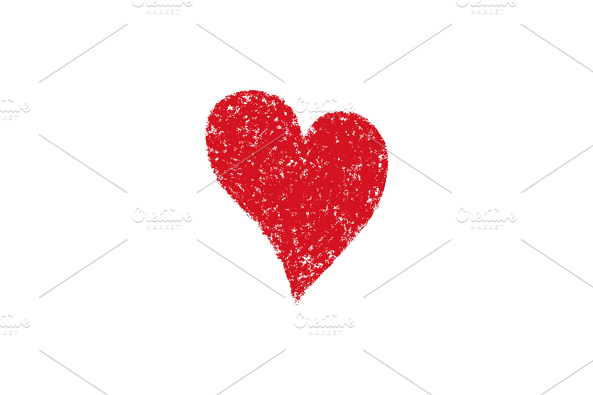 Crayon Doodle Hearts, an Object Graphic by Elena Pimukova (Photo 3 of 36)