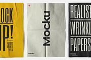 Wrinkled Papers and Plastics Mockups, a Poster Template by Mocku (Thumbnail 3 of 13)