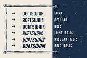 Boatswain Fonts Family + Extras, a Sans Serif Font by DGIM studio (Thumbnail 3 of 7)