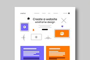 Website Wireframe Template  UX UI, a Wireframe Template by MightyDesign (Thumbnail 2 of 9)