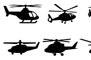 Airplane and Helicopter Silhouette, a Solid Icon by RAHMAT (Thumbnail 1 of 6)