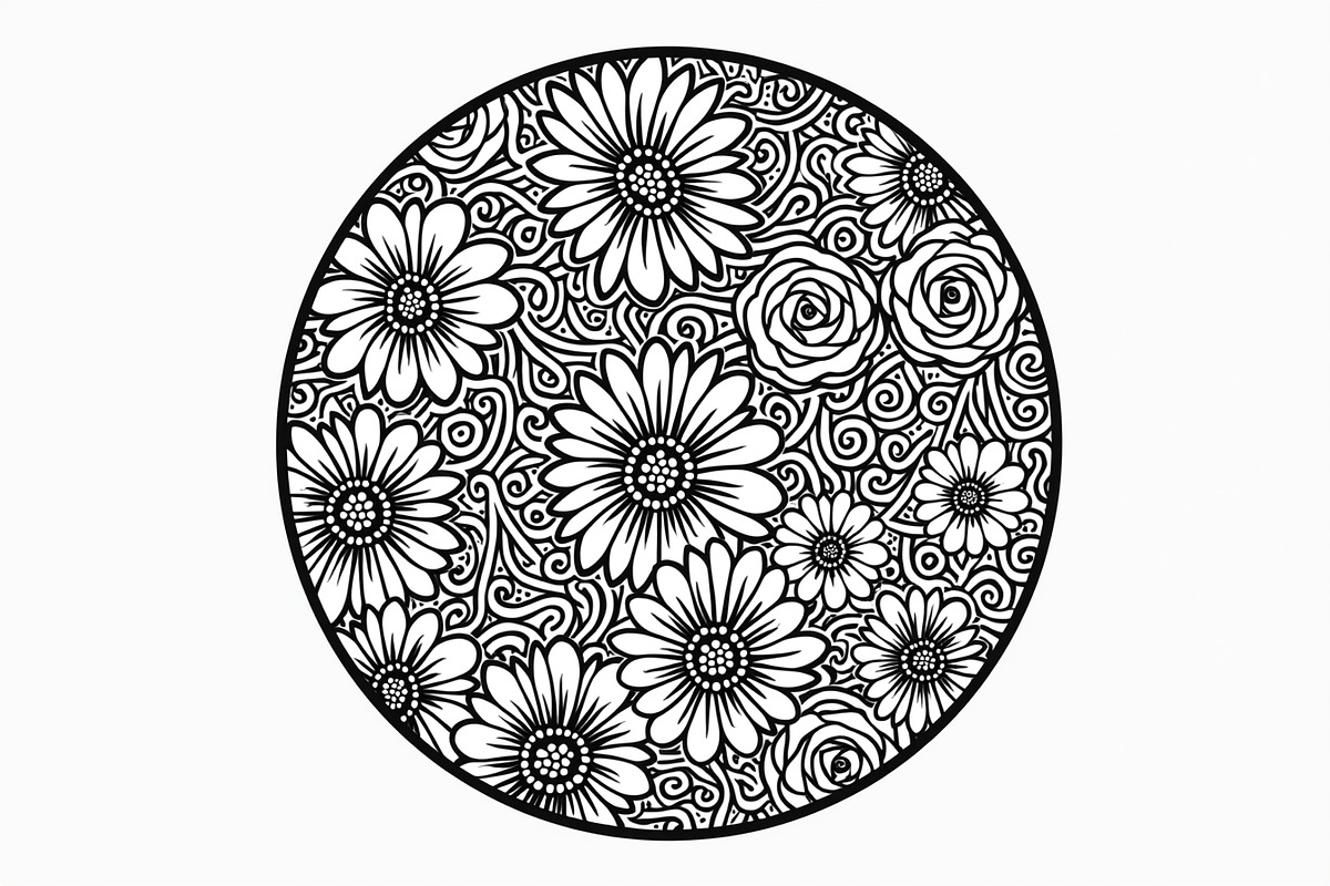 Mandala Floral Circle Pack, an Illustration by BIPLOB EXPERT (Photo 4 of 9)