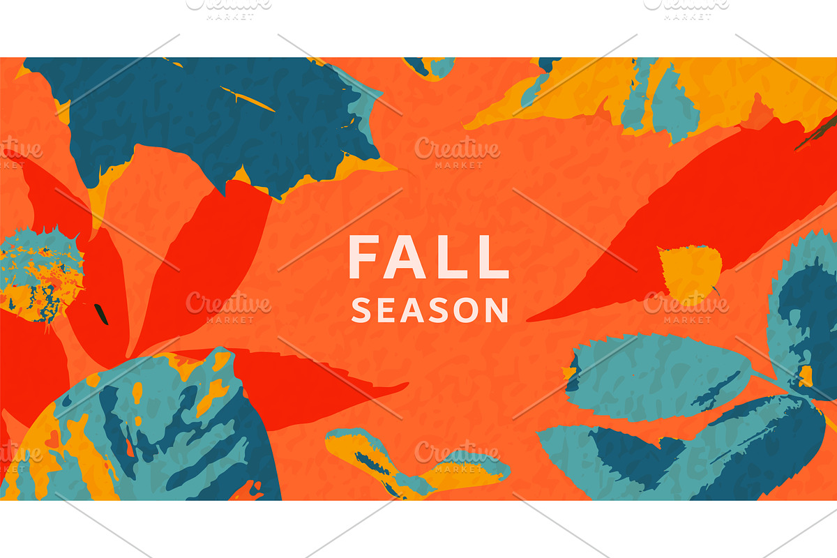 Autumn leaves background vector, an Object Illustration by Zaie