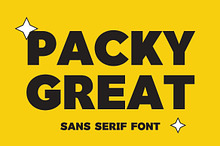 Packy Great Sans Serif Font