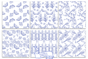 Blue Gardens Chinoiserie Set