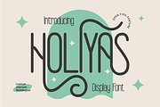 Holiyas, a Sans Serif Font by Burntilldead (Thumbnail 1 of 12)